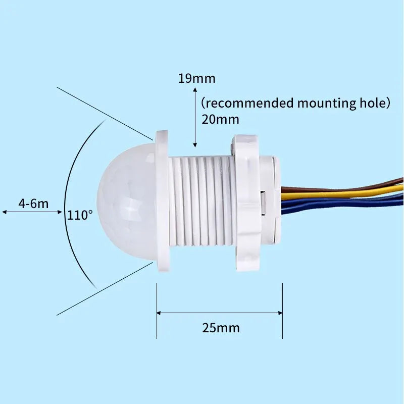 2PCS Smart PIR Motion Sensor Light Switches Auto On Off - Smarsty