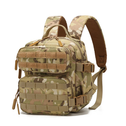 9L Mini Tactical Backpack Small Gym Bag Fitness Portable Backpack With Molle System For Hiking, Camping, Traveling, Daily Use - Smarsty