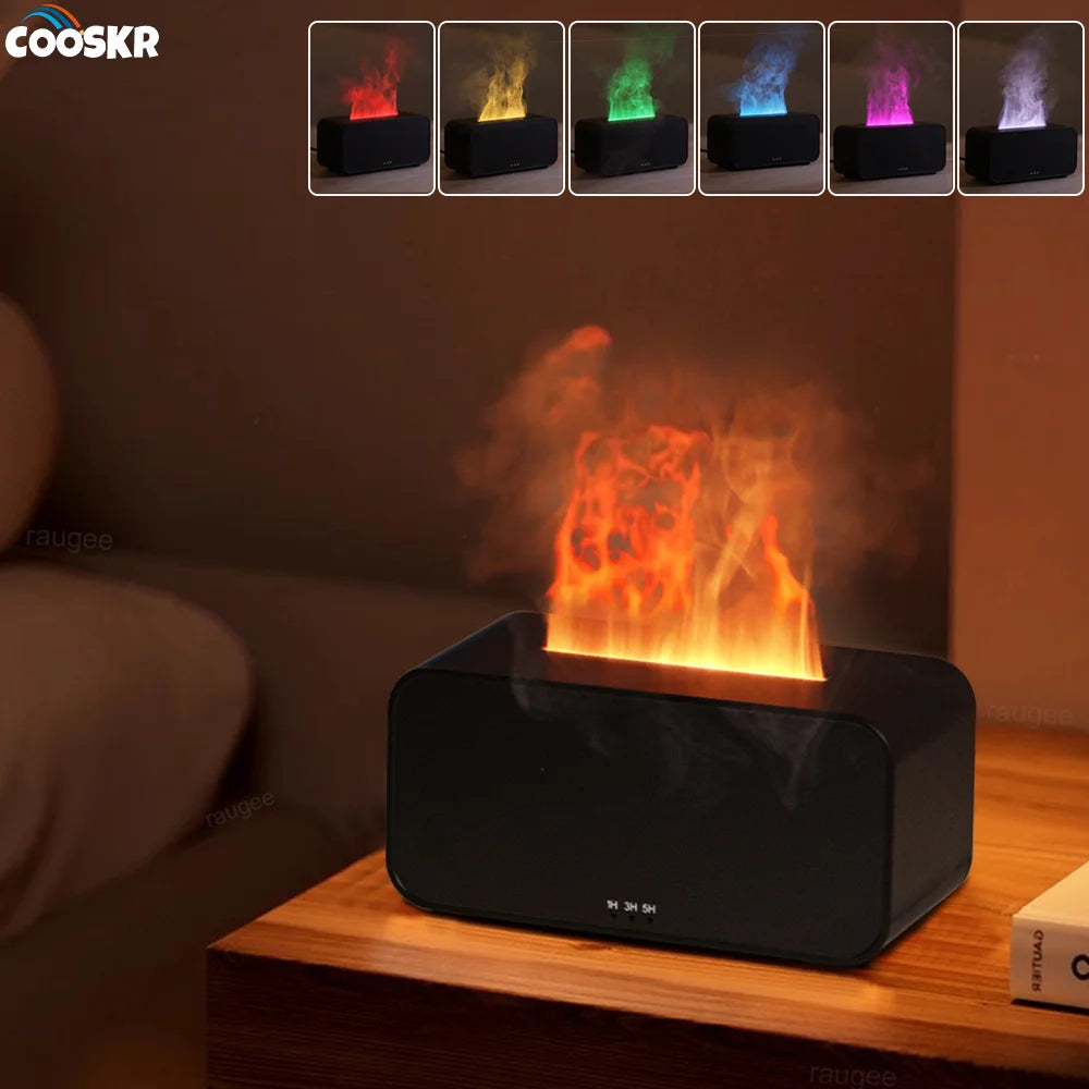 Mini Flame Aroma Diffuser With LED Light - Smarsty