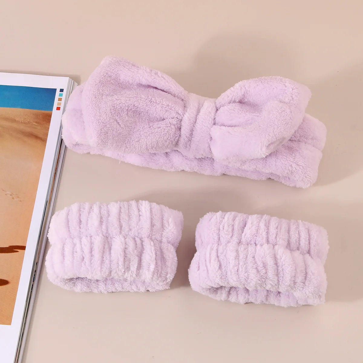 Coral Fleece Wash Face Headband Absorbent Waterproof - Smarsty