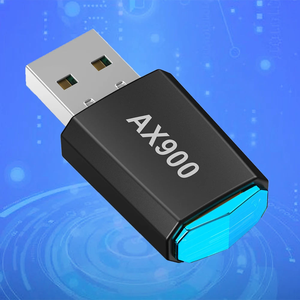AX900 Driver-Free Wireless Network Card Dual-Band USB Network Card 900Mbps USB WiFi Dongle 2.4G&5GHz for Laptop Windows 7 10 11