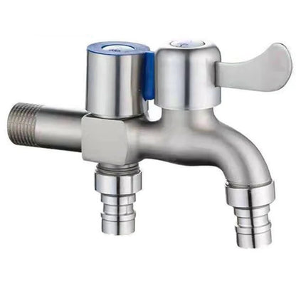Stainless Steel Double Outlet Faucet for Efficient Water Control - Smarsty
