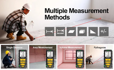 MILESEEY Laser Tape Measure with Multi Measurement Functions - Smarsty
