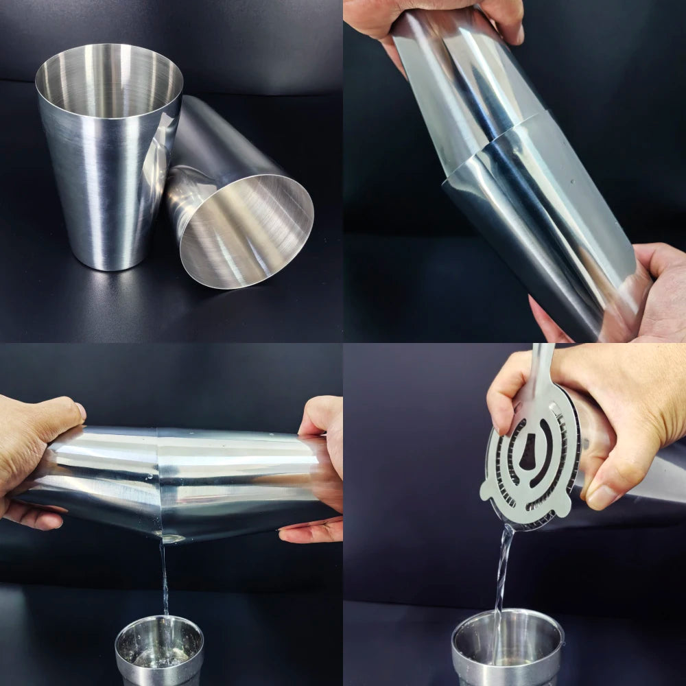 Boston Cocktail Shaker Set with 13 to 22 Bar Tools - Smarsty