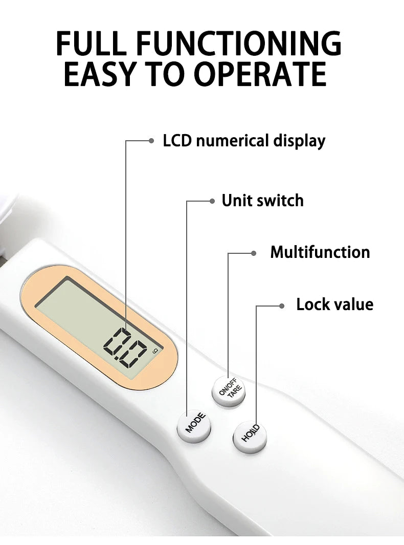 Digital Kitchen Scale Mini Spoon for Precision Weighing - Smarsty