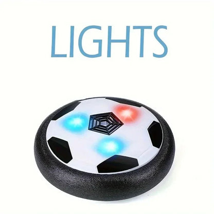 LED Bubble Football Kids Interactive Game Toy with Music and Lights Floating Indoor Mobile Slide Flat Soccer Sports for Kid Gift