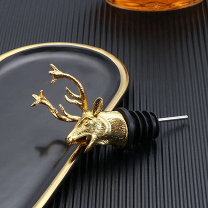 Deer Head Wine Pourer Stopper for Easy Aeration - Smarsty