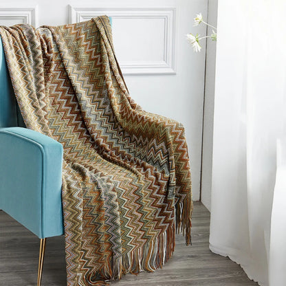 Boho Aztec Throw Blanket for Stylish Home Decor - Smarsty