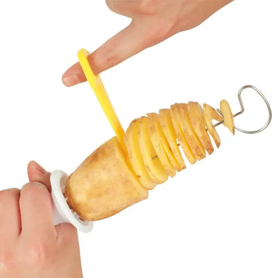 Whirlwind Potato Spiral Cutter Potato Tower Making Machine Vegetable Slicer Creative Vegetable Tools Kitchen Accessories Gadgets by Smarsty