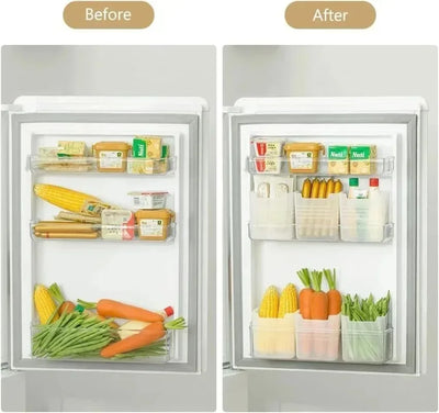 1/5PCS Refrigerator Storage Boxes Food Fresh Organizer Cold Storage Crisper Fruit Spice Food Container Boxes Home Kitchen Boxes by Smarsty