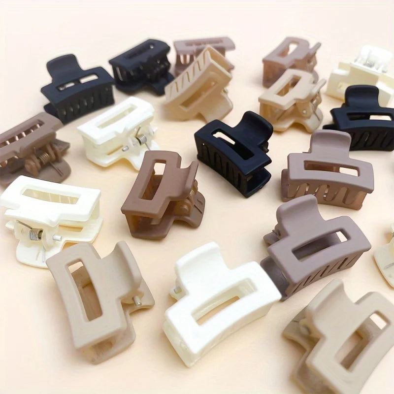 Korean Mini Hair Clip for Cute Bangs in Matte Coffee Color - Smarsty