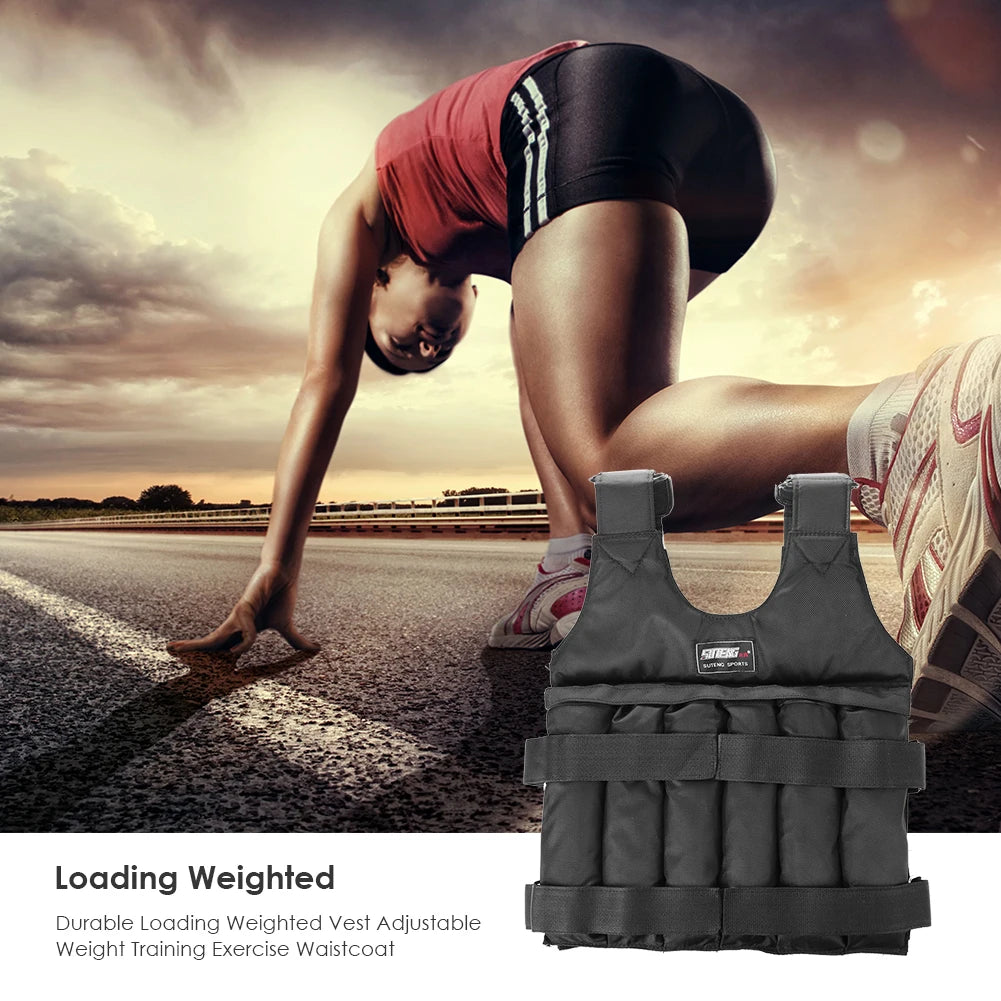 3/15/35kg Weight Training Suit Empty Bag Fitness Running Vest Adjustable Weight Jacket Workout Equipment for Workout Jogging