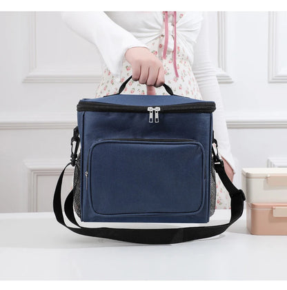 Insulated Lunch Bag With Large Capacity Oxford Cloth - Smarsty