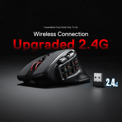 Redragon M811 PRO Wireless MMO Gaming Mouse, 15 Programmable Buttons RGB Gamer Mouse, 10 Side Macro Keys - Smarsty