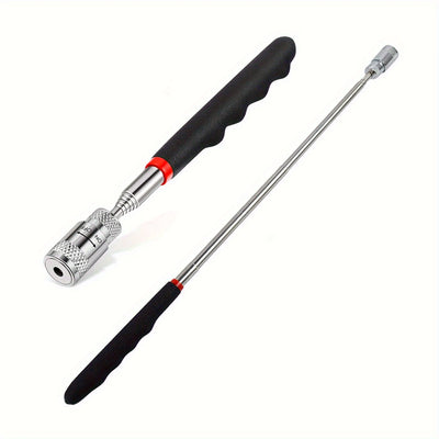 1pc Portable Magnetic Pick Up Tool Extendable Telescopic LED Torch Magnet Rod For Repairing Shop - Smarsty