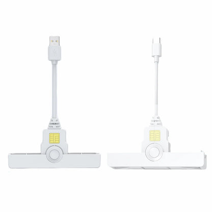 USB2.0/Type-C Smart Card Reader Foldable Common Access Card Reader CAC Reader Compatible for Windows/ OS/Android