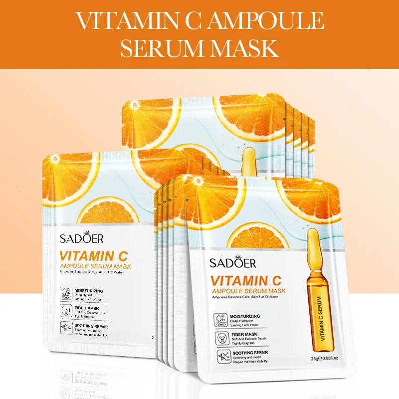 24K Gold Hyaluronic Acid Face Masks for Firming and Moisturizing - Smarsty