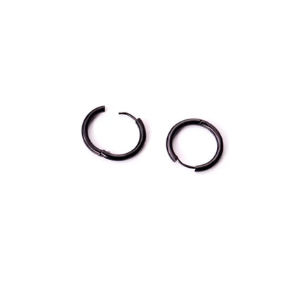 Men's Stainless Steel Hoop Earrings for Punk Style Fashion - Smarsty