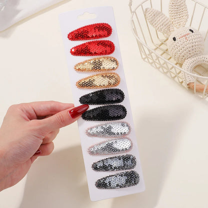 10 Pcs Cotton Alloy Hair Clips for Kids - Smarsty