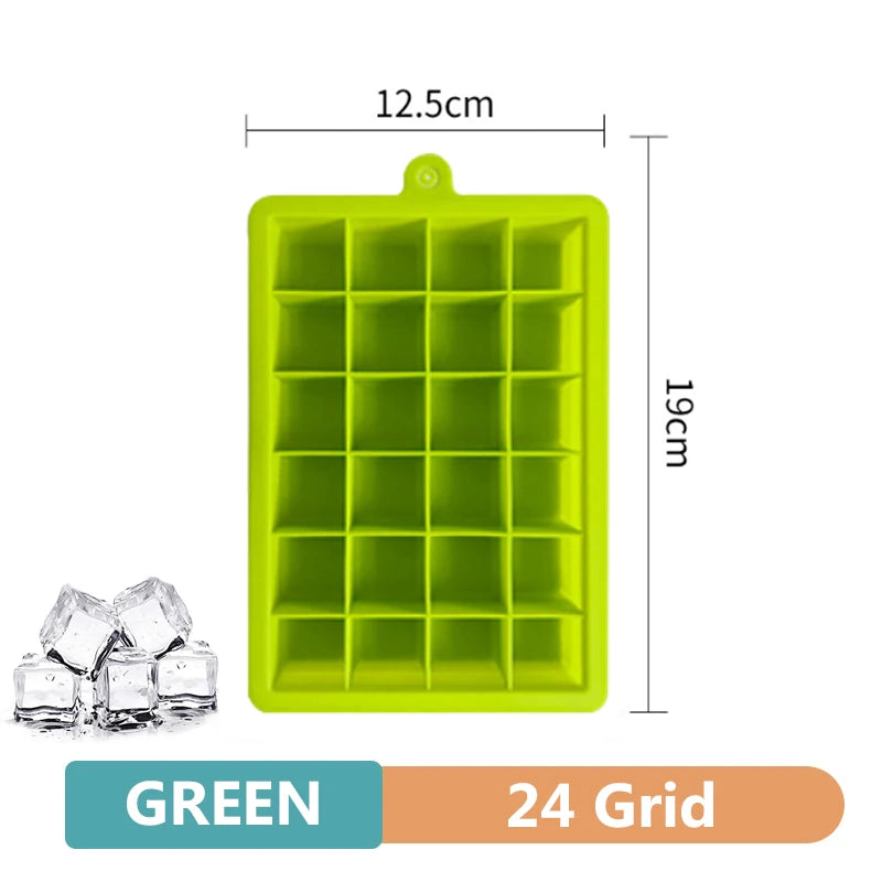 4/6/8/15 Grid Big Ice Tray Mold Giant Jumbo Large Food Grade Silicone Ice Cube Square Tray Mold DIY Ice Maker Ice Cube Tray - Smarsty