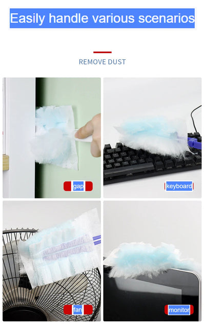 10 Count Disposable Duster Refills Compatible with Swiffer Duster