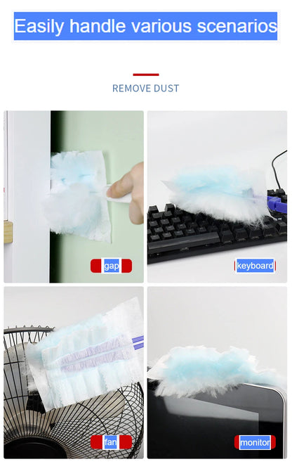 10 Count Disposable Duster Refills Compatible with Swiffer Duster