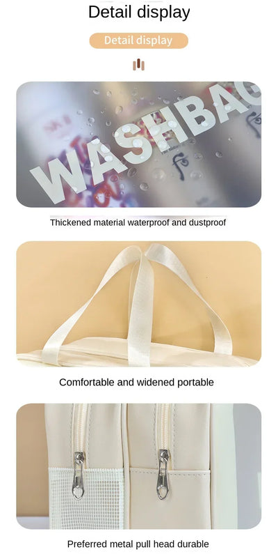 Wet-dry separation makeup bag portable toiletry bag travel essentials large capacity storage bag fitness swimming essentials - Smarsty