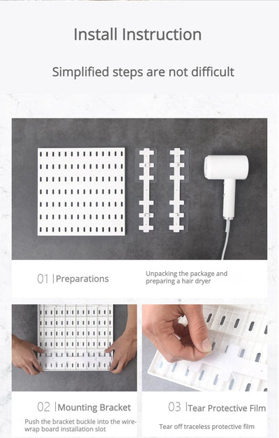 New DIY Pegboard Accessories Hanging Shelf Storage Hooks Wall Organizer No Punching Crafts Organization For Garage Kitchen Room by Smarsty