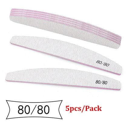 Professional Nail File Set with 5 Colors and Multiple Grits - Smarsty