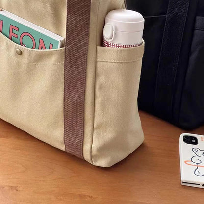 Large Capacity Canvas Tote for Work and College Everyday - Smarsty