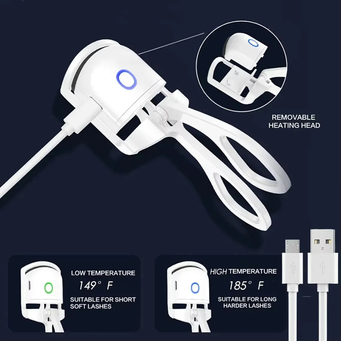 Electric Eyelash Curler for Long-Lasting Curls - Smarsty