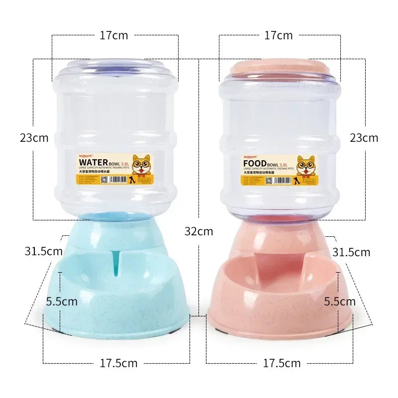 Automatic Dog Feeder and Water Dispenser 3.8L - Smarsty
