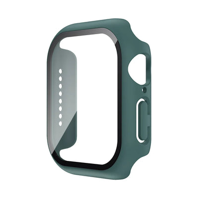 Tempered Glass+Case For Apple Watch 38mm 40mm 41mm 42mm 44mm 45mm 46mm Screen Protector Protective Cover iWatch 10 8 7 9 6 SE 5 - Smarsty