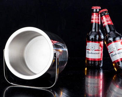 Portable Stainless Steel Ice Bucket for Outdoor Parties - Smarsty