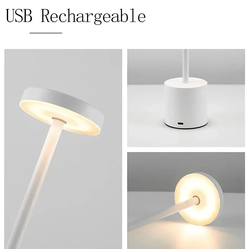 LED Touch Table Lamp Rechargeable Night Light for Ambiance - Smarsty