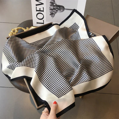 Luxury Silk Scarf Women Satin Shawl Sun Protection Wrap - Smarsty