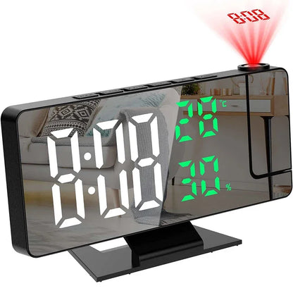 LED Digital Projection Alarm Clock with Temperature Display - Smarsty