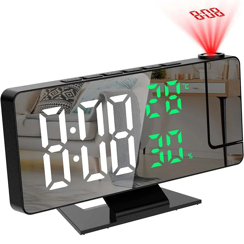 LED Digital Projection Alarm Clock with Temperature Display - Smarsty