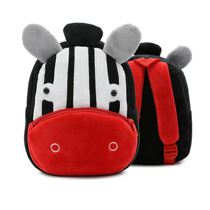 Soft Plush Kids Backpack With Cartoon Animal Design - Smarsty