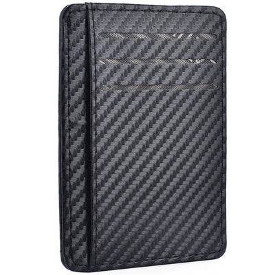 Men's Slim Minimalist Front Pocket Wallets Credit Card Holder Portable Leather Wallets - Smarsty