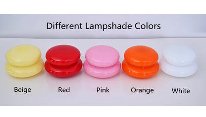 Trichromatic Dimming Macaron Glass Table Lamp for Cozy Bedrooms - Smarsty