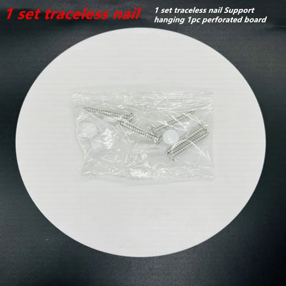 Punch-free Hole Board Vertical Desktop Wall Hanging Office Desk Storage Shelf Reading Room Desktop kitchen Bathroom Storage Rack by Smarsty