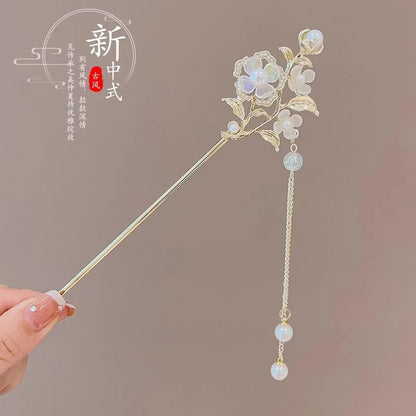 Elegant Flower Tassel Hair Clip for Women - Smarsty