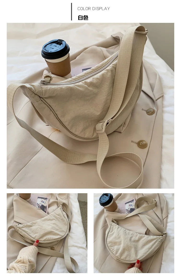 Casual Nylon Crossbody Bag for Women Large Capacity - Smarsty
