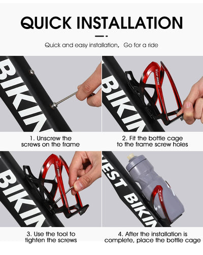 WEST BIKING Bicycle Water Bottle Cage Colorful Gradient Cycling Bottle Holder Ultralight MTB Road Bike Water Bottle Bracket - Smarsty