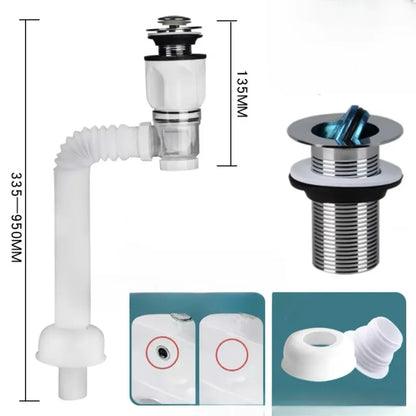 Flip Top Anti-Odor Drain Pipe Set for Kitchen and Bathroom - Smarsty