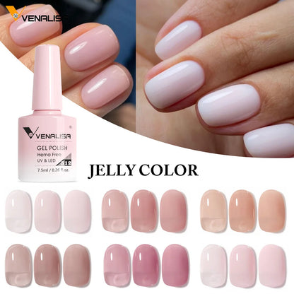 Venalisa HEMA Free Jelly Pink Nail Gel Kit - Smarsty