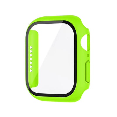 Tempered Glass+Case For Apple Watch 38mm 40mm 41mm 42mm 44mm 45mm 46mm Screen Protector Protective Cover iWatch 10 8 7 9 6 SE 5 - Smarsty