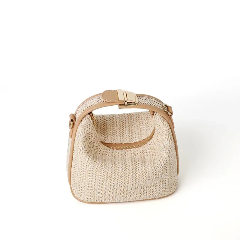 Yogodlns Summer Small Straw Handbag Crossbody Beach Bag - Smarsty