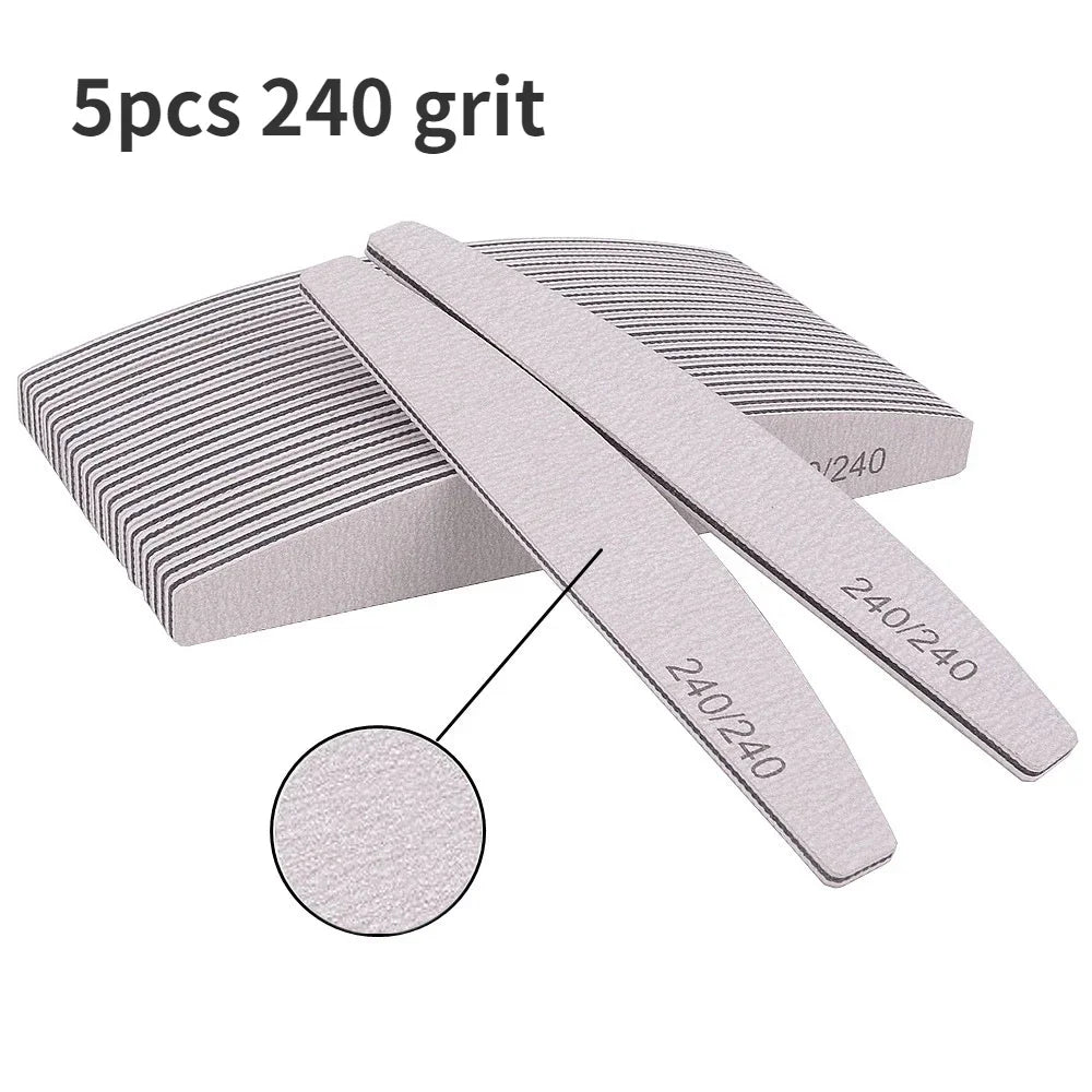 Professional Nail File Set for Gel Polishing 5 Pieces - Smarsty